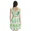 Watercolor Banana Leaves  Split Back Mini Dress  View2