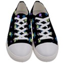 Illustration Cosmos Cosmo Rocket Spaceship Ufo Men s Low Top Canvas Sneakers View1