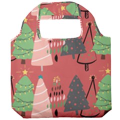 Christmas Tree Icon Foldable Grocery Recycle Bag by danenraven