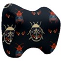 Floral-bugs-seamless-pattern Head Support Cushion View3