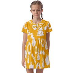 Orang Card Christmas Kids  Asymmetric Collar Dress by artworkshop