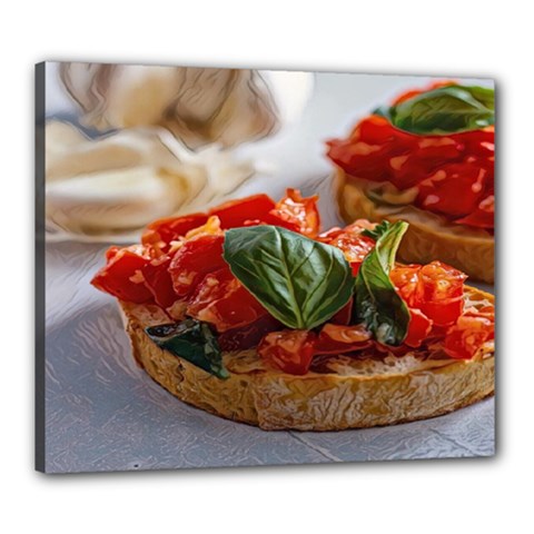 Beautiful Bruschetta - Italian Food Canvas 24  X 20  (stretched) by ConteMonfrey