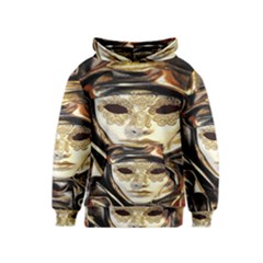 Artistic Venetian Mask Kids  Pullover Hoodie by ConteMonfrey