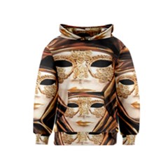 Venetian Mask Kids  Pullover Hoodie by ConteMonfrey