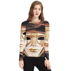 Venetian Mask Women s Long Sleeve Rash Guard by ConteMonfrey