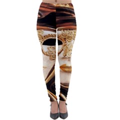 Venetian Mask Lightweight Velour Leggings by ConteMonfrey