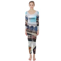 Lovely Gondola Ride - Venetian Bridge Long Sleeve Catsuit by ConteMonfrey