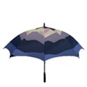 Illustration People Enjoying Summer Season Golf Umbrellas View3