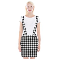 Square Diagonal Pattern Seamless Braces Suspender Skirt by Ravend