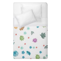 Flower Leaf Leaves Background Floral Duvet Cover (single Size) by danenraven