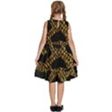 Metallic Snake Skin Pattern Kids  Frill Swing Dress View4