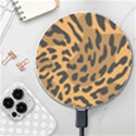 Leopard Print Jaguar Dots Brown Wireless Fast Charger(White) View1