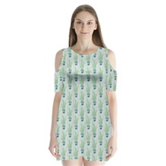 Cuteness Overload Of Cactus!   Shoulder Cutout Velvet One Piece by ConteMonfreyShop