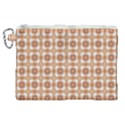 Cute plaids - Brown and white geometrics Canvas Cosmetic Bag (XL) View1