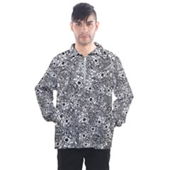 Weird Cute Fantasy Monsters Motif Pattern Men s Half Zip Pullover by dflcprintsclothing