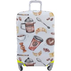 Coffee Coffeemania Caffeine Luggage Cover (large) by Wegoenart