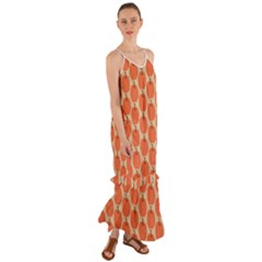 Cute Pumpkin Cami Maxi Ruffle Chiffon Dress by ConteMonfrey