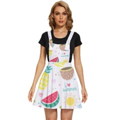 Pineapple And Watermelon Summer Fruit Apron Dress by Jancukart