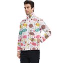 Candy Background Cartoon Men s Bomber Jacket View3