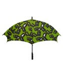 Cats And Skulls - Modern Halloween  Golf Umbrellas View3