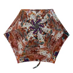 Summer Arabesque Mini Folding Umbrellas by kaleidomarblingart