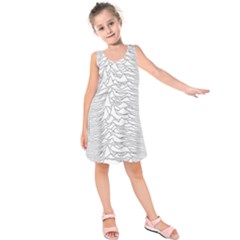 Joy Division Unknown Pleasures Kids  Sleeveless Dress by Jancukart