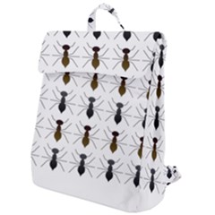 Ant Insect Pattern Cartoon Ants Flap Top Backpack by Ravend