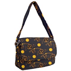 Halloween Background Pattern Courier Bag by Ravend