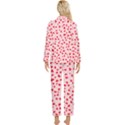 Hearts Valentine Heart Pattern Womens  Long Sleeve Velvet Pocket Pajamas Set View2