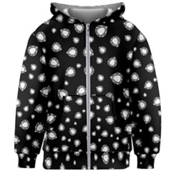 Pattern Girly Diamond Princess Kids  Zipper Hoodie Without Drawstring by Ravend