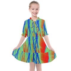 Pattern Design Decorative Art Kids  All Frills Chiffon Dress by Ravend