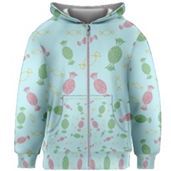 Toffees Candy Sweet Dessert Kids  Zipper Hoodie Without Drawstring by Ravend