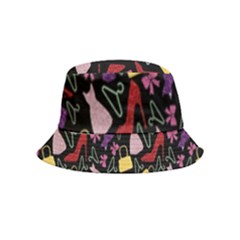 Fashion Pattern Accessories Design Inside Out Bucket Hat (kids) by Ravend