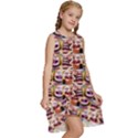 Funny Monsters Teens Collage Kids  Frill Swing Dress View3