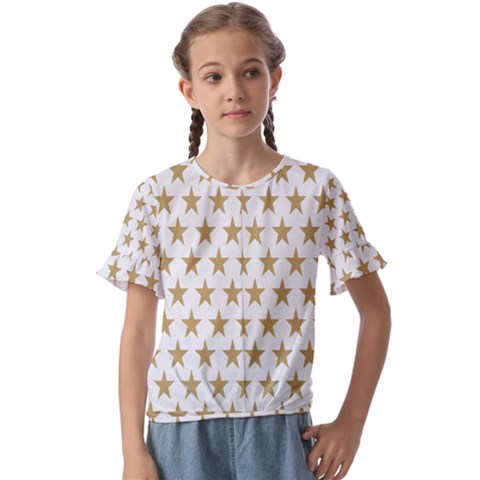 Stars-3 Kids  Cuff Sleeve Scrunch Bottom Tee by nateshop