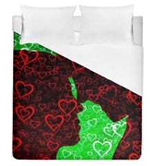 Few Love Heart Hearts Romance Duvet Cover (queen Size) by Wegoenart