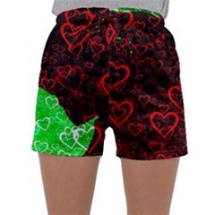 Few Love Heart Hearts Romance Sleepwear Shorts by Wegoenart