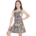 Illustration Shape Tribal Pattern Round Kids  Lightweight Sleeveless Dress View1