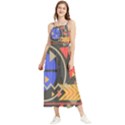 Background Abstract Colors Shapes Boho Sleeveless Summer Dress View1