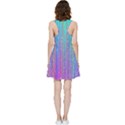 Blue Magenta Speckles Line Inside Out Racerback Dress View2