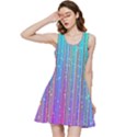 Blue Magenta Speckles Line Inside Out Racerback Dress View3