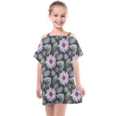 Flower  Petal  Spring Watercolor Kids  One Piece Chiffon Dress by Ravend