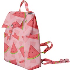 Background Watermelon Pattern Fruit Buckle Everyday Backpack by Wegoenart