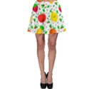 Pattern Fruit Fruits Orange Green Skater Skirt View1