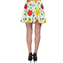 Pattern Fruit Fruits Orange Green Skater Skirt View2