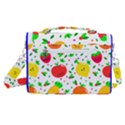 Pattern Fruit Fruits Orange Green Satchel Shoulder Bag View3