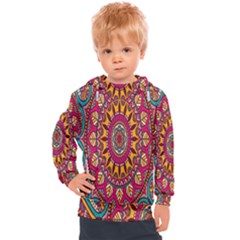 Buddhist Mandala Kids  Hooded Pullover by nateshop