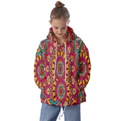 Buddhist Mandala Kids  Oversized Hoodie by nateshop