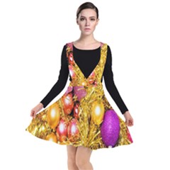 Christmas Decoration Ball 2 Plunge Pinafore Dress by artworkshop