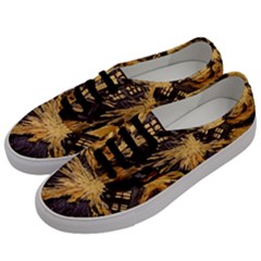 Brown And Black Abstract Painting Doctor Who Tardis Vincent Van Gogh Men s Classic Low Top Sneakers by danenraven